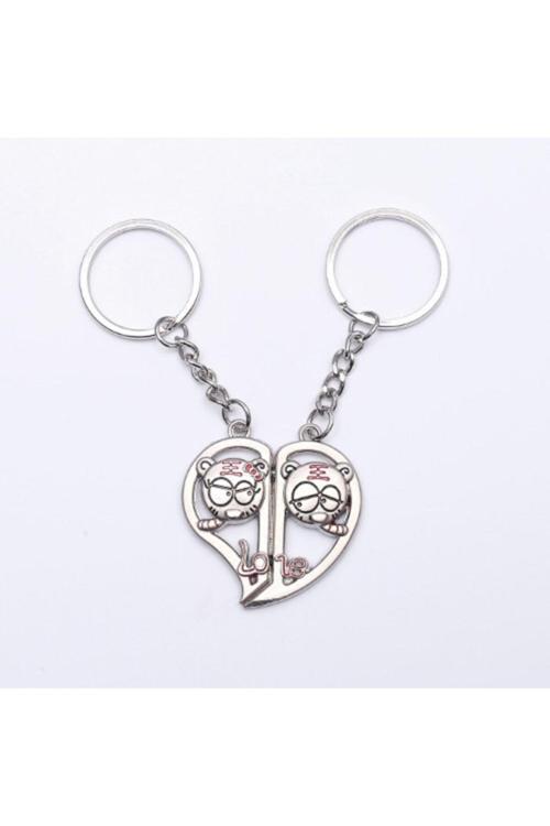 Sevgili Temalı Metal Anahtarlık