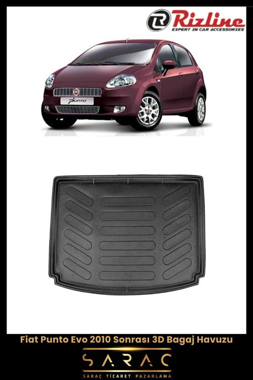 Fiat Punto 2015 Model 3D Bagaj Havuzu