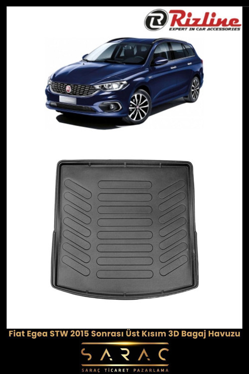 Fiat Egea Stw 2016 Model Üst 3D Bagaj Havuzu