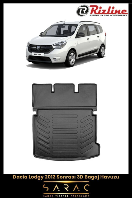 Dacia Lodgy 2014 Model 3D Bagaj Havuzu