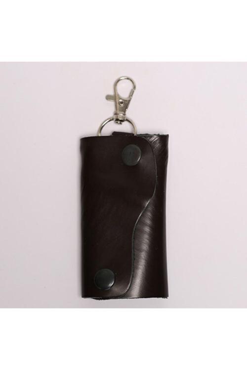 Deri Siyah Anahtarlık