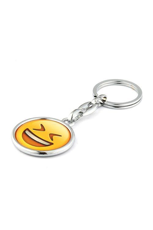 Gülen Yüz Smiley Emoji Anahtarlık ''Newlifepromosyon'' Mdl219