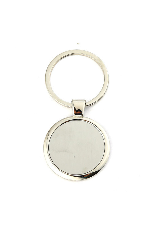 Metalik Logosuz Daire Şeklinde Anahtarlık ''Newlifepromosyon'' Mdl387