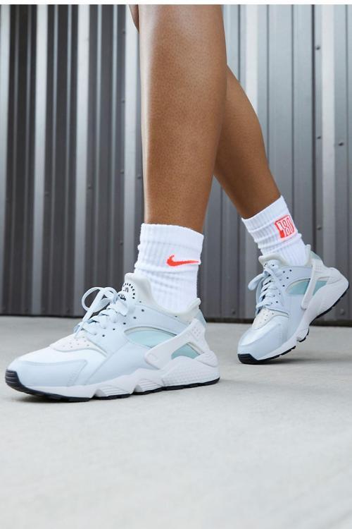 Air Huarache Sneaker Unisex Gerçek Deri Tekstil Mavi Spor Ayakkabı