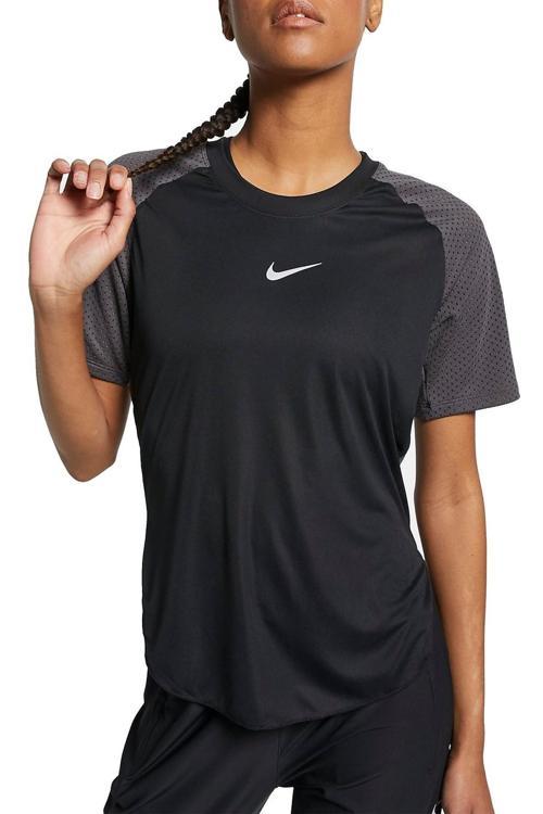 Breath Womens City Sleek Top Cool Kadın Koşu Tişörtü Siyah