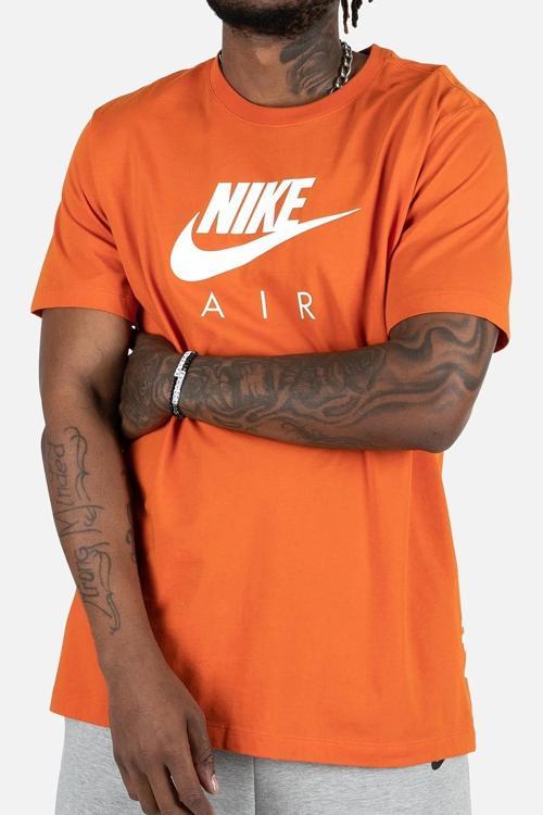 Ultra Swoosh All Over Baskı Logo Tasarım Turuncu Erkek Tişört