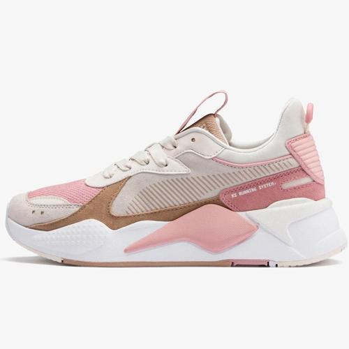 RS-X Reinvent  Women Pink Leather Sneaker Siyah Kadın Hakiki Deri Günlük Spor Ayakkabı Pembe