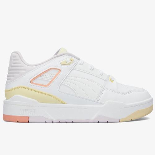 Slipstream Women White Yellow Leather Sneaker Beyaz Sarı Kadın Hakiki Deri Günlük Spor Ayakkabı