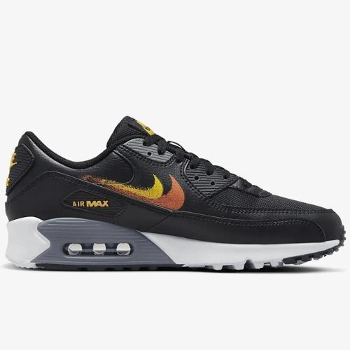 Air Max 90 Leather Sneaker Erkek Gerçek Deri Siyah Günlük Spor Ayakkabı