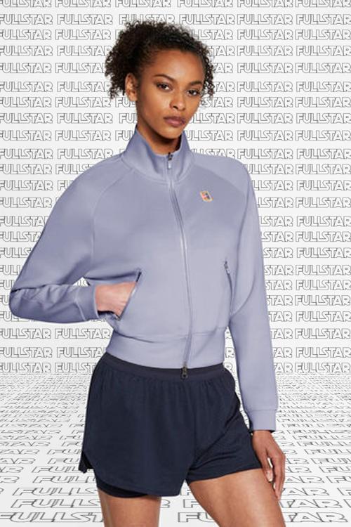 Court Heritage Full Zip Kadın Tenis Ceketi Lila