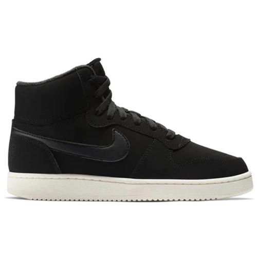Ebernon Mid Leather Womens Sneaker Black Hakiki Deri Kadın Spor Ayakkabı Siyah
