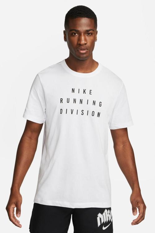 Dri Fit Running Division Men's Tee Erkek Koşu Antrenman Tişörtü Beyaz