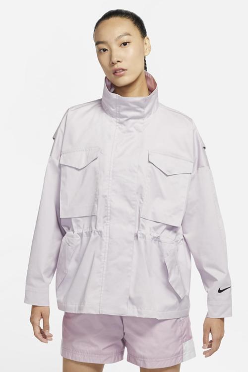Sportswear Collection Essentials M65 Full Zip Büyü Beden Kadın Ceket Lila
