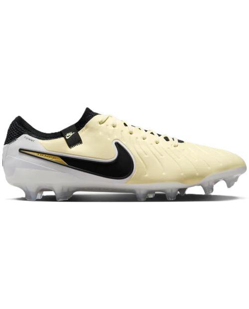 Tiempo Legend 10 Elite FG Pro Soccer Shoes Çim Saha Kramponu Krem