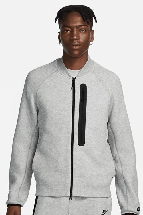 Sportswear Tech Fleece Jacket Erkek Pamuklu Ceket Gri