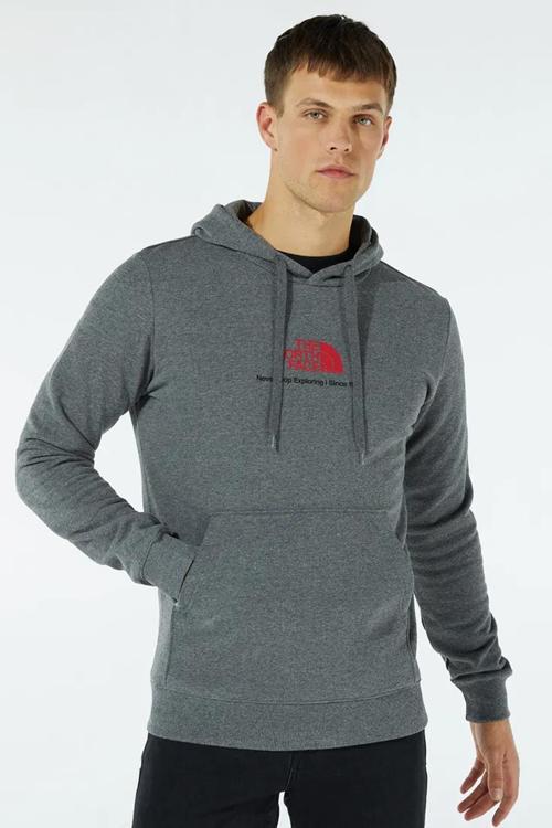 Men's New Climb Hoodie Kapüşonlu Erkek Sweatshirt Gri