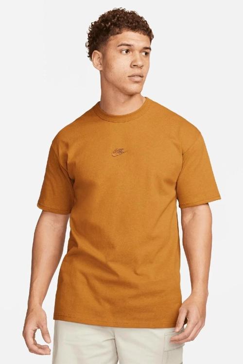 Premium Essential Sust Unisex Loose Fit Tee Bol Kesim Kalın Tişört Hardal