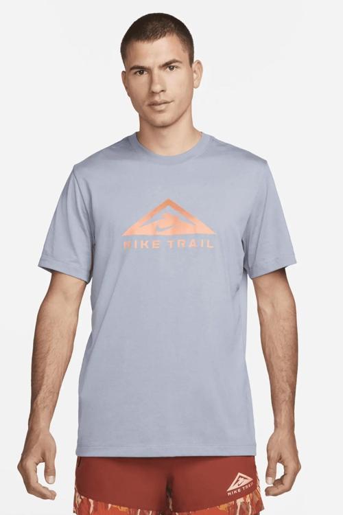 Dri Fit Running Trail Erkek Gri Koşu Tişört