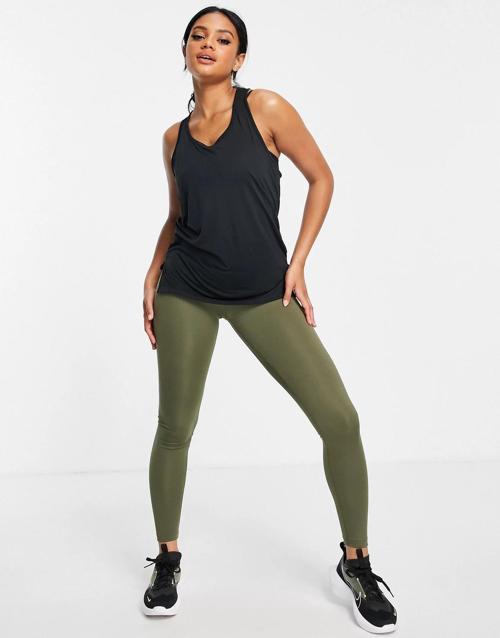 One Performance Training Dri-Fit Leggings Toparlayıcı İç Cepli Haki Yeşil Tayt