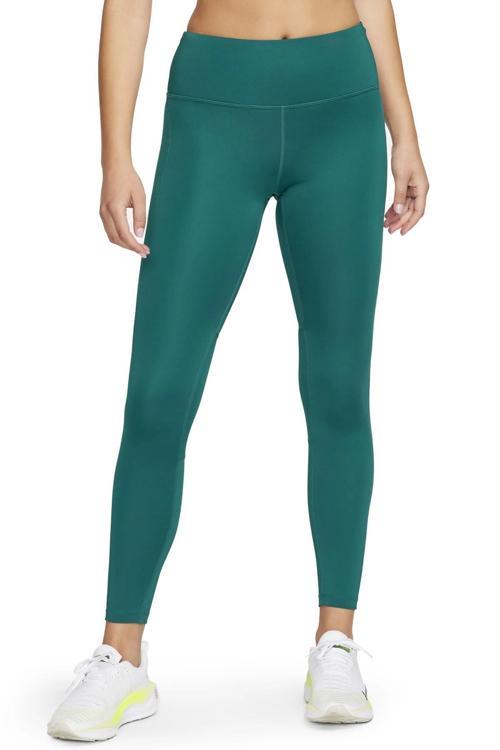 Dri Fit Fast Mid Rise 7/8 Tight Hbr Kadın Toparlayıcı 3 Cebli Koşu Antrenman Taytı Yeşil