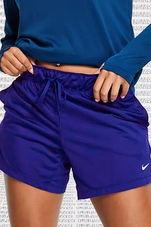 Dri Fit Attack Shorts Blue Kısa ince Kadın Şort Sax Mavi