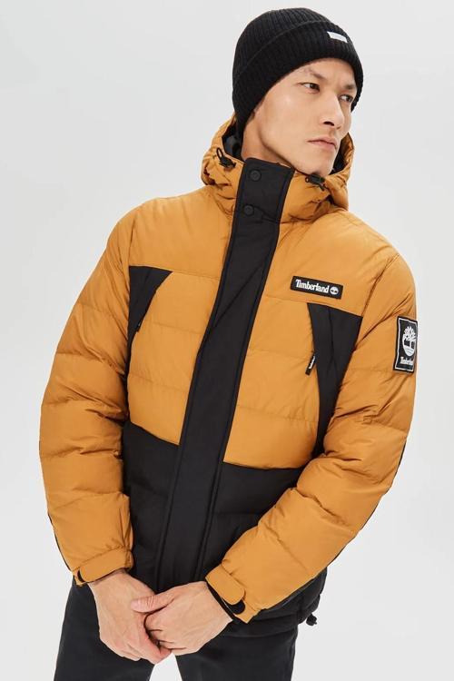 Oa Puffer Kapüşonlu Erkek Mont Sarı
