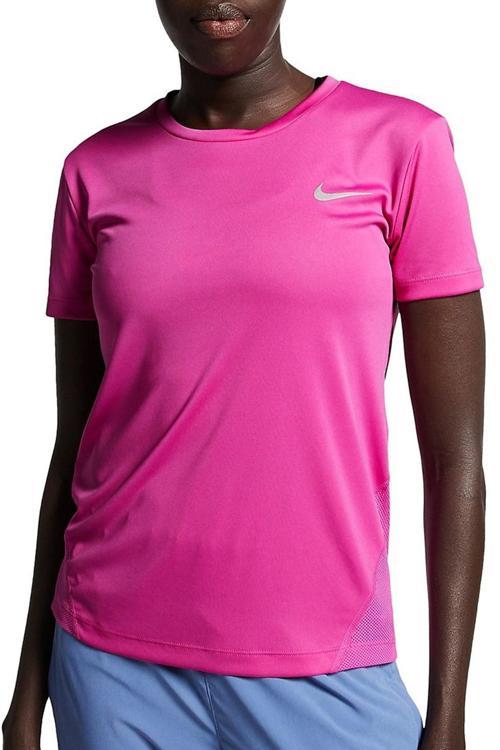 Miler Dri Fit Tee Sırt Hava Panelli Koşu Spor Antrenman Tişörtü Fuşya