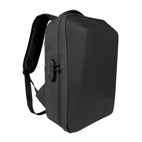 GZ-117 Solid 17,3" Laptop Sırt Çantası Suni Deri Waterproof (Usb+Şifreli Kilit)