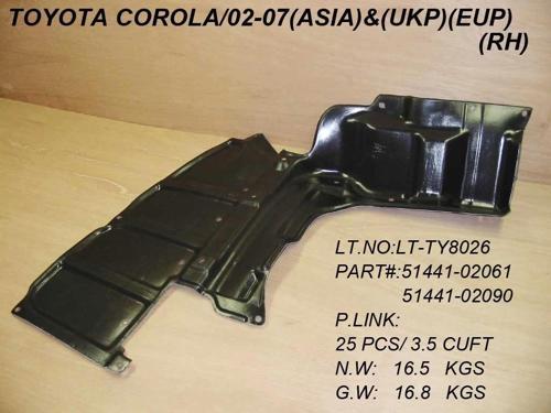 Muhafaza Karter Corolla 03-05 Rh Toyota Corolla (Oem No: 1001Mkr9004002)