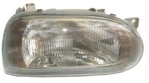1992-1998 Volkswagen Golf 3 Far Lambası Sağ Elektrikli-Manuel-Sissiz-Çizgili Cam (H4) (Famella) (Ade