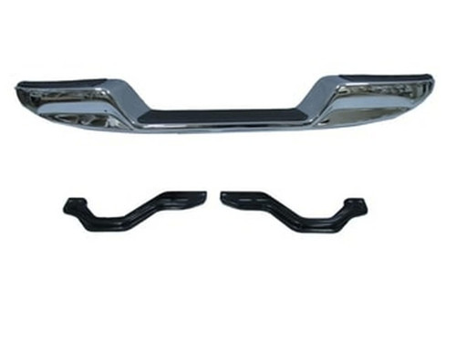1998-2001 Toyota Hilux Pıck Up Ln145- Arka Tampon Nikelajlı Altı Bombeli (Bağlantı Braketleri İle) (