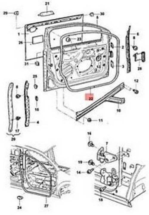 Volkswagen Jetta 2004 2010 Kapı Fitili  (Oem No:1K5837702B5Ap)