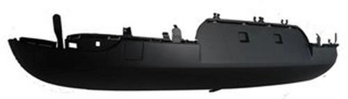 2014-2015 Renault Megane Iıı Hb Karlık (Arka Tampon Altı) Sıyah (Spoıler) (Tw) (Oem No:850B20001R)