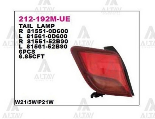 Stop Lambası Yaris 2014 Sonrası Sağ (Oem No:81551-0D600) (Adet)