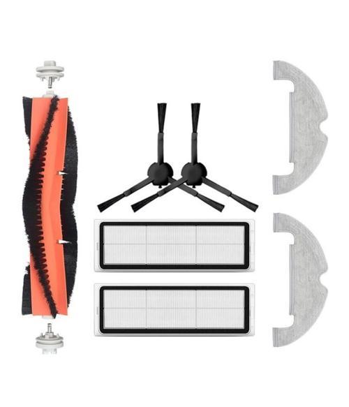 Xiaomi X10 Uyumlu 1 ADET ANA FIRÇA 2 ADET FİLTRE 2 ADET SİYAH YAN FIRÇA 2 ADET MOP