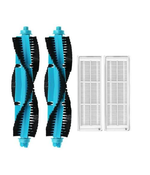 Xiaomi Mop Pro (STYTJ02YM) Uyumlu 2 ADET MAVİ ANA FIRÇA 2 ADET FİLTRE