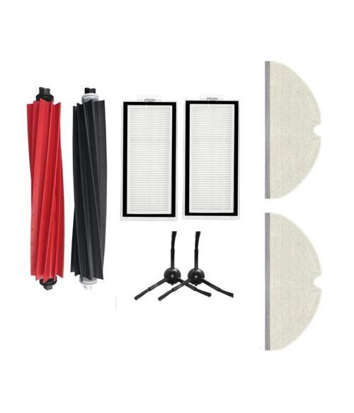 Roborock Q5+ Uyumlu 1 ADET ANA FIRÇA 2 ADET FİLTRE 2 ADET SİYAH YAN FIRÇA 2 ADET MOP