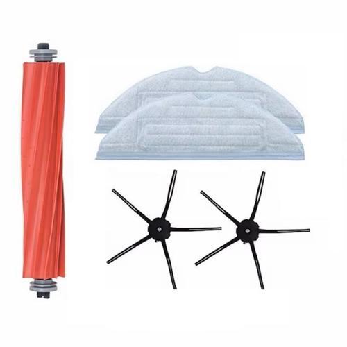 Roborock S7 Maxv Ultra Uyumlu 1 ADET ANA FIRÇA 2 ADET MOP 2 ADET SİYAH YAN FIRÇA