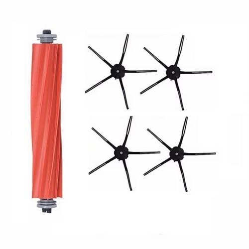 Roborock S7 Uyumlu 1 ADET ANA FIRÇA 4 ADET SİYAH YAN FIRÇA