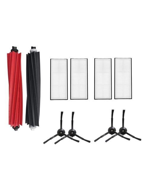 Roborock Q5+ Uyumlu 1 ADET ANA FIRÇA 4 ADET FİLTRE 4 ADET SİYAH YAN FIRÇA