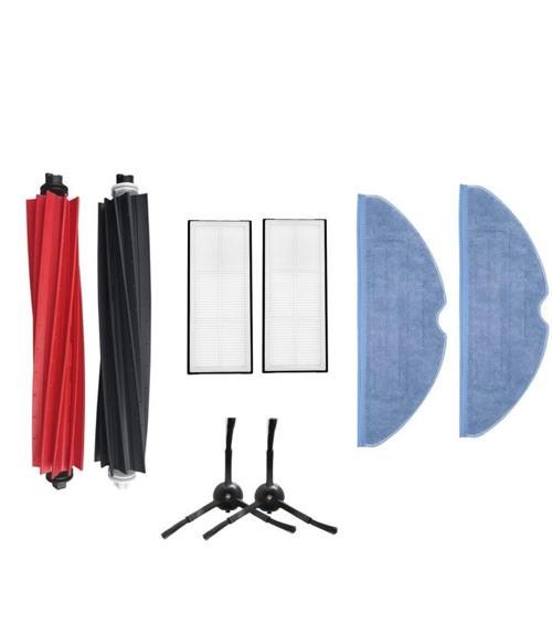 Roborock S8+ Uyumlu 1 ADET ANA FIRÇA  2 ADET FİLTRE 2 ADET SİYAH YAN FIRÇA 2 ADET MOP