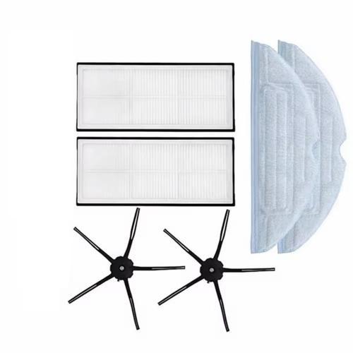 Roborock S7 Maxv Ultra Uyumlu 2 ADET FİLTRE 2 ADET SİYAH YAN FIRÇA 2 ADET MOP