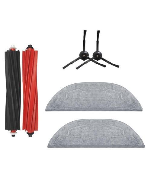 Roborock S8 Maxv Ultra Uyumlu 1 ADET ANA FIRÇA 2 ADET MOP 2 ADET SİYAH YAN FIRÇA