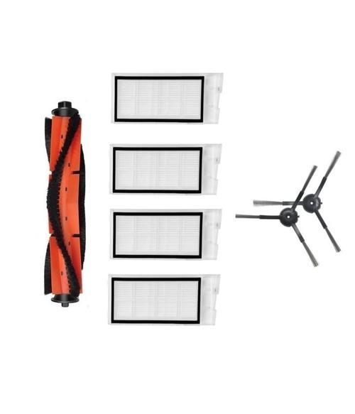 Roidmi Eve Uyumlu 1 ADET ANA FIRÇA 4 ADET FİLTRE 2 ADET SİYAH YAN FIRÇA