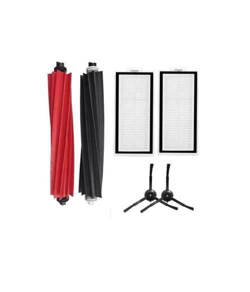 Roborock Q5 Pro+ Uyumlu 1 ADET ANA FIRÇA  2 ADET FİLTRE 2 ADET SİYAH YAN FIRÇA