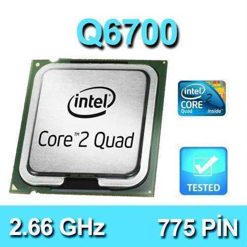 Core 2 Quad Q6700 2.66Ghz 8Mb 4 Çekirdek 775P Fansız Tray İşlemci