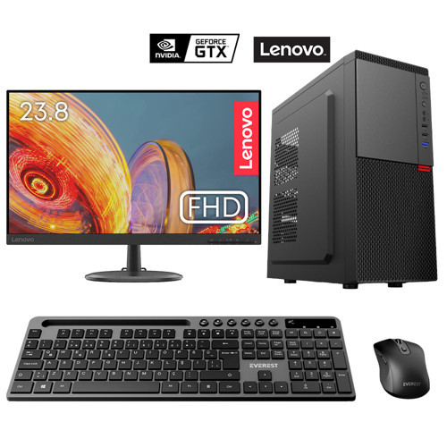 Tx5881 i5 9400F 32GB DDR4 512GB SSD 4GB GTX750Ti 23.8 Lenovo Mon. Kurumsal Ofis Hazır Sistem