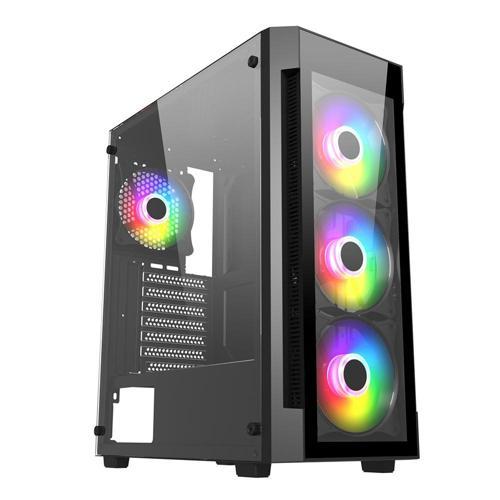 192-5 4x Argb Fan USB 2.0 250W 300W mATX Gaming Bilgisayar Kasası