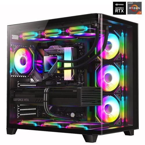 DRx7243 Ryzen 7 5700X 32GB Ram 2TB NVMe 8GB RTX4060 Sıvı Soğutmalı Oyun Hazır Sistem