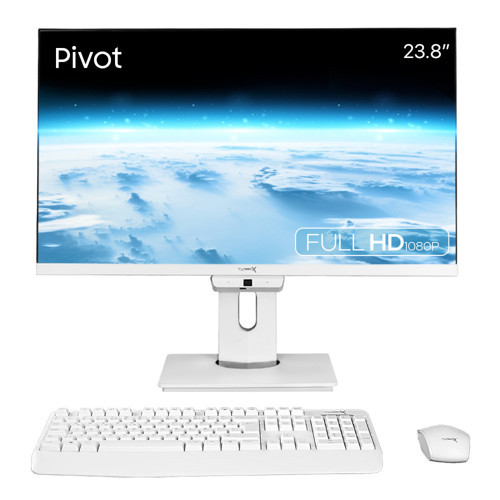 TAx1604 i5 12400 16GB DDR4 256GB M.2 NVMe 23.8 inç FHD Pivot BTH Webcam WiFi All in One PC